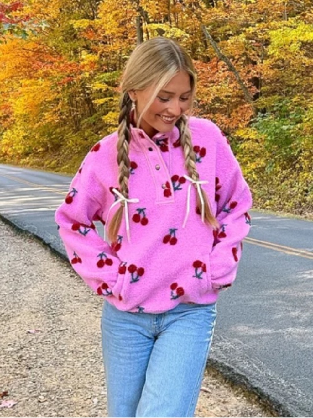 Bibi very cherry fleece